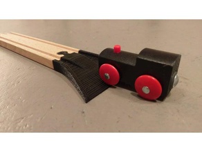 ikea train en bois rampe d'auto-centrage jouets & jeux brio compatible voie de chemin fer jouet 3d print model - Mito3D
