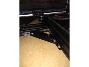 9cm diagonal brace - 55mm screw holes 17mm 3d printer parts frame tevo tarantula 3d print model - Mito3D