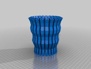 chill florero art de la copa flor maceta flores las del jarrón 3d print model - Mito3D