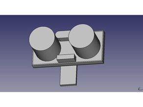 hc-sr04 - Ultraschall-sensor-Fingerabdruck empreinte ultrason Elektronik sensor Ultraschall Ultraschall-sensor 3d print model - Mito3D
