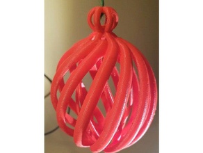 espiral bola de árvore natal palla di natale spirale decoração bolas enfeite em felizes iphone 8 x merrychristmas feliz vaso suporte 3d print model - Mito3D