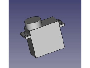 hd-1501mg - servomotor Fingerabdruck empreinte servomoteur Elektronik servo 3d print model - Mito3D