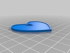 heart keychains 3d print model - Mito3D