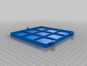 token box 3x3 48mm organization customized 3d print model - Mito3D