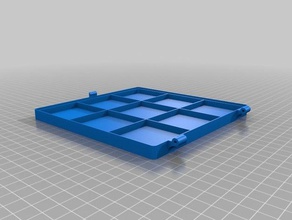 jeton de la boîte 3x3 48mm l'organisation personnalisé 3d print model - Mito3D