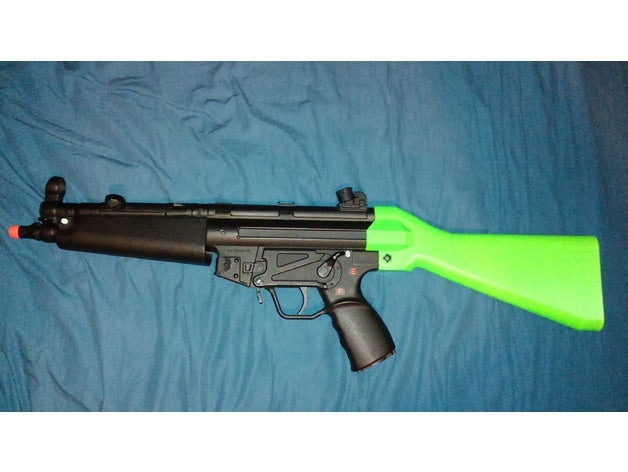 airsoft mp5 stock sport & fitness all'aperto softair 3D print model - Mito3D