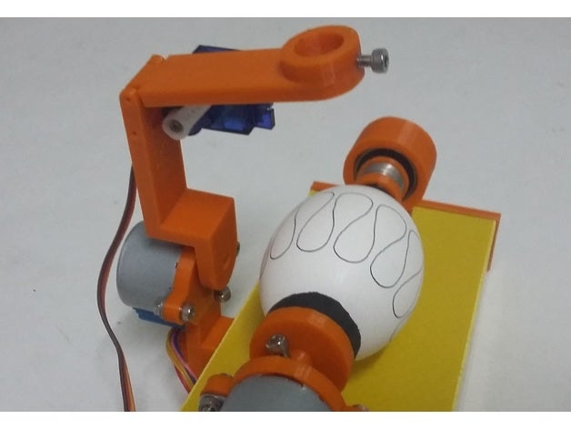 eiermaler mini - ändern Waffen diy ei bot 3dprintable cnc Ostern easteregg egg-bot eggbot Maschine meist gedruckt Sphäre-o-bot spherebot 3D print model - Mito3D