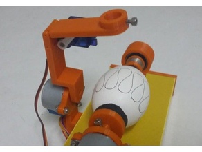 uovo pittore mini - modificare le braccia il fai da te bot 3dprintable cnc la pasqua easteregg uovo-bot eggbot macchina di maggior parte stampato sfera-o-bot spherebot 3d print model - Mito3D