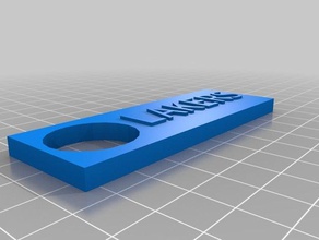 lakers keychain final 2 3d printing 3d print model - Mito3D