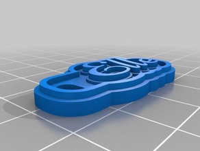 elle keychains customized 3d print model - Mito3D