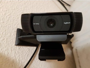 montaje en pared de logitech webcam c920 esquina apoyo 45 portaherramientas y cajas monte titular el la 3d print model - Mito3D