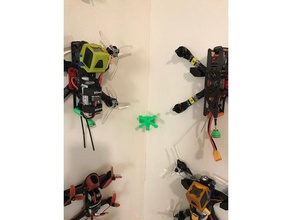 tiny whoop launch pad wall mounts r c vehicles drone inductrix launchpad mount 3d print model - Mito3D