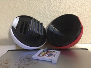 3ds support de la cartouche d'interrupteur pokeball mod les jeux vidéo 3d print model - Mito3D