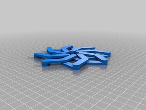 star hinge fidget toy mechanical toys 3d print model - Mito3D