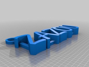 mi colgante personalizado letras decoración 3d print model - Mito3D