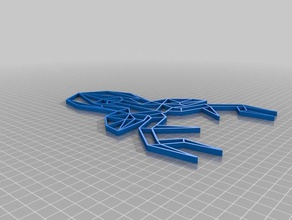 my customized origami deer head2 decor 3d print model - Mito3D