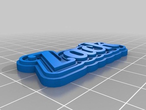 zack Schlüsselanhänger kundengebundene 3d print model - Mito3D