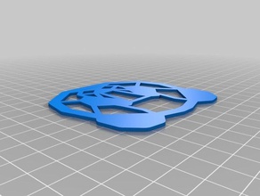 mi personalizados origami panda cabeza decoración personalizado 3d print model - Mito3D