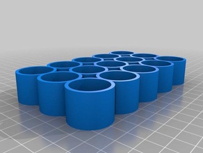 liquid tray 15x 10ml bottles organization customized 3d print model - Mito3D