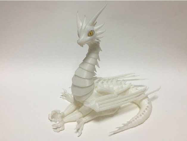 articolato dragonessa le creature giunto a sfera ball jointed bambola drago 3D print model - Mito3D