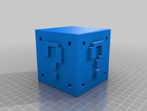 ponto de interrogação bloco mario bros adereços super brothers jogo vídeo 3d print model - Mito3D