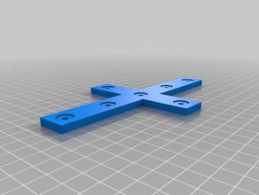 my customized plate bracket aluminium extrusion profiles misumi 2020 2040 4040 3d printer parts 3d print model - Mito3D