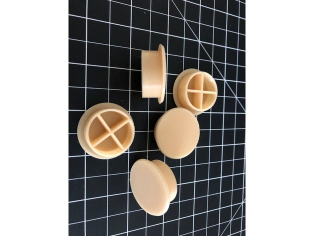 pool de vedação segurança cap 1 polegada peças substituição 3D print model - Mito3D