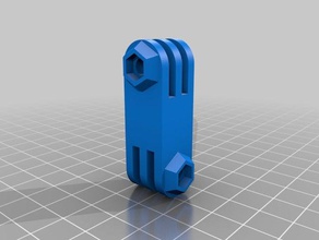 meu personalizados gopro adaptador câmera personalizado 3d print model - Mito3D