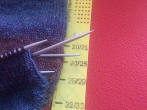 sockenmass household supplies knitting length ruler socks template 3d print model - Mito3D
