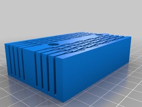tesla-Ventil-flat split-Hälfte engineering 3d print model - Mito3D