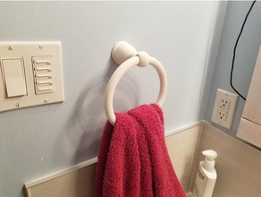 hand towel holder bathroom wall 3d print model - Mito3D