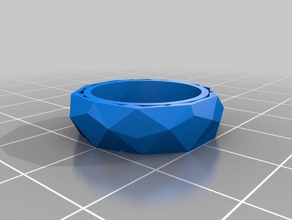low-poly anel a moda 3d print model - Mito3D