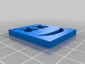 marshmello Anahtarlık - çift seçenek renk ekstruzyon katman 3d print model - Mito3D