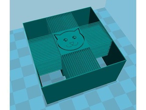 haarige Katze Kunst 3d print model - Mito3D