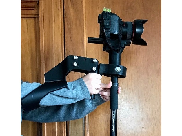 gimbal de la cámara estabilizador brazo soporte cardán réflex digital glidecam mano steadycam 3D print model - Mito3D