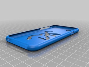 browning cas de l'iphone 6 &7 L'impression 3d logo 3d print model - Mito3D