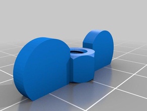 m45 nut 5mm outer thread parts customized 3d print model - Mito3D