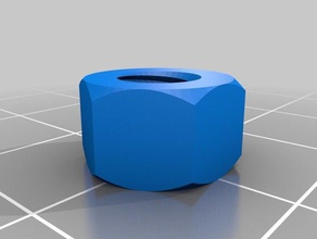 6mm nut parts customized 3d print model - Mito3D