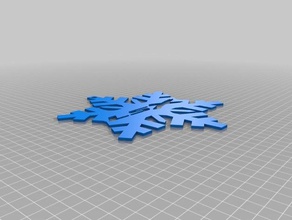 lsx fiocco di neve arredamento 3d print model - Mito3D