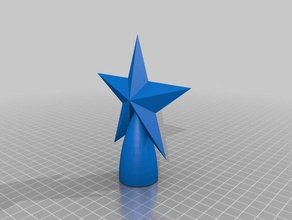tree topper 3d printing christmas decoration ornament star stars 3d print model - Mito3D