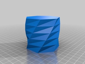peppas verdrehten polygon-Topf Container kundengebundene 3d print model - Mito3D