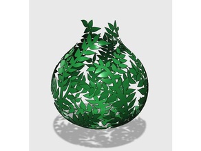 lasciare il vaso art breanch impossibile stampare stampa foglie natura la pianta piante piantare in sla sls 3d print model - Mito3D