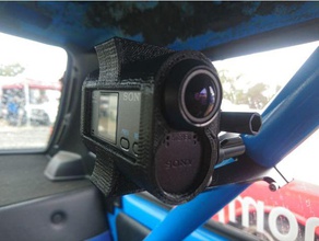 sony action cam mount camera 3d print model - Mito3D