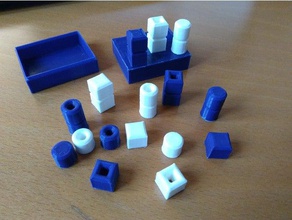 pequeña quarto conjunto de caja juegos boardgame freecad juego tevo la tarántula 3d print model - Mito3D