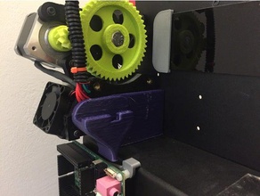 lulzbot çift alanında kılıf mini 3d yazıcı aksesuarları flexistruder flexystruder 3d print model - Mito3D