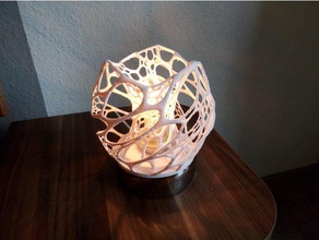 cellular lamp base plate 3d printing light 3d print model - Mito3D