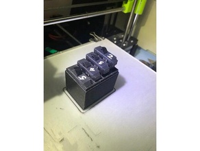 gopro batería contenedor titular delgado compacto hero 4 3d print model - Mito3D