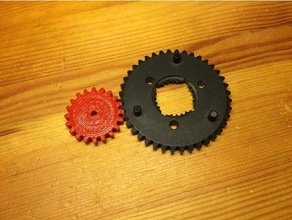customisable gear cogwheel diy 3d print model - Mito3D