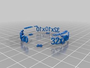 meu personalizados espaçador Impressora 3d de peças personalizado 3d print model - Mito3D