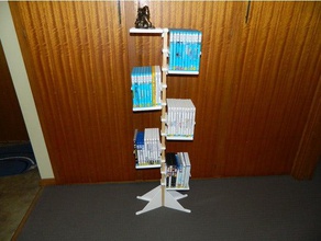 dvd rack organization holder stand videogames video game 3d print model - Mito3D